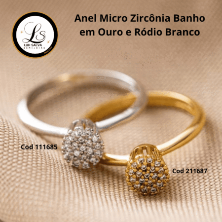 Anel Micro Zircônia