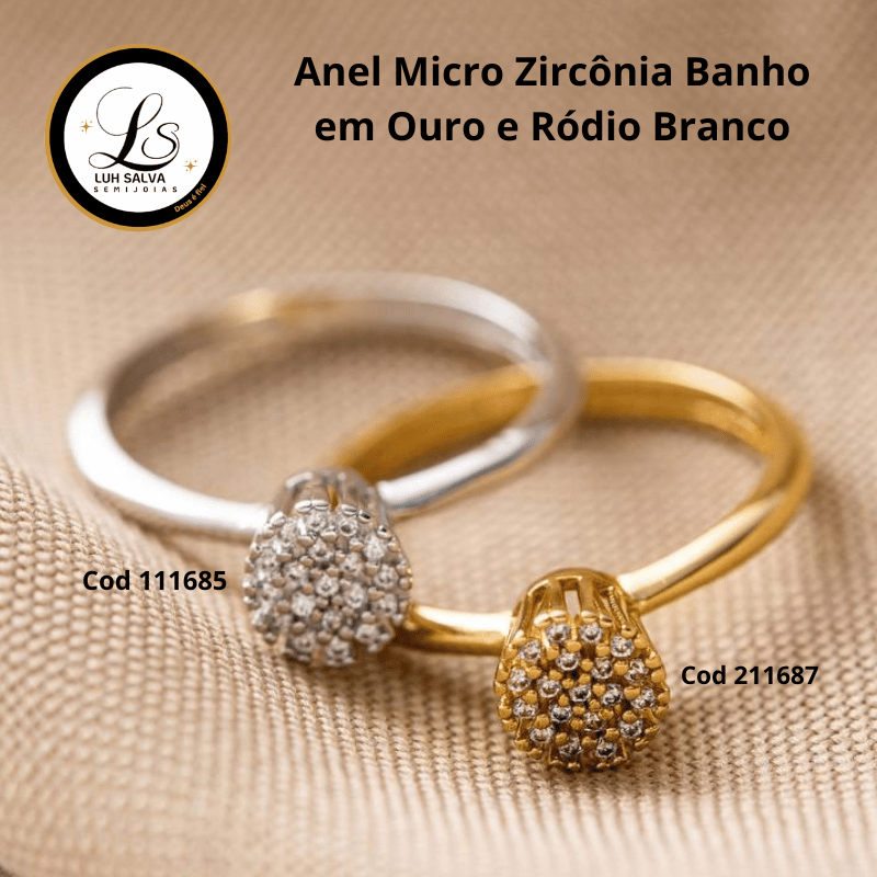 Anel Micro Zircônia
