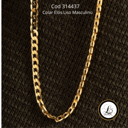 Colar Elos Liso Masculino