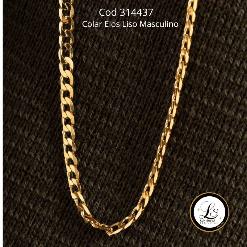 Colar Elos Liso Masculino