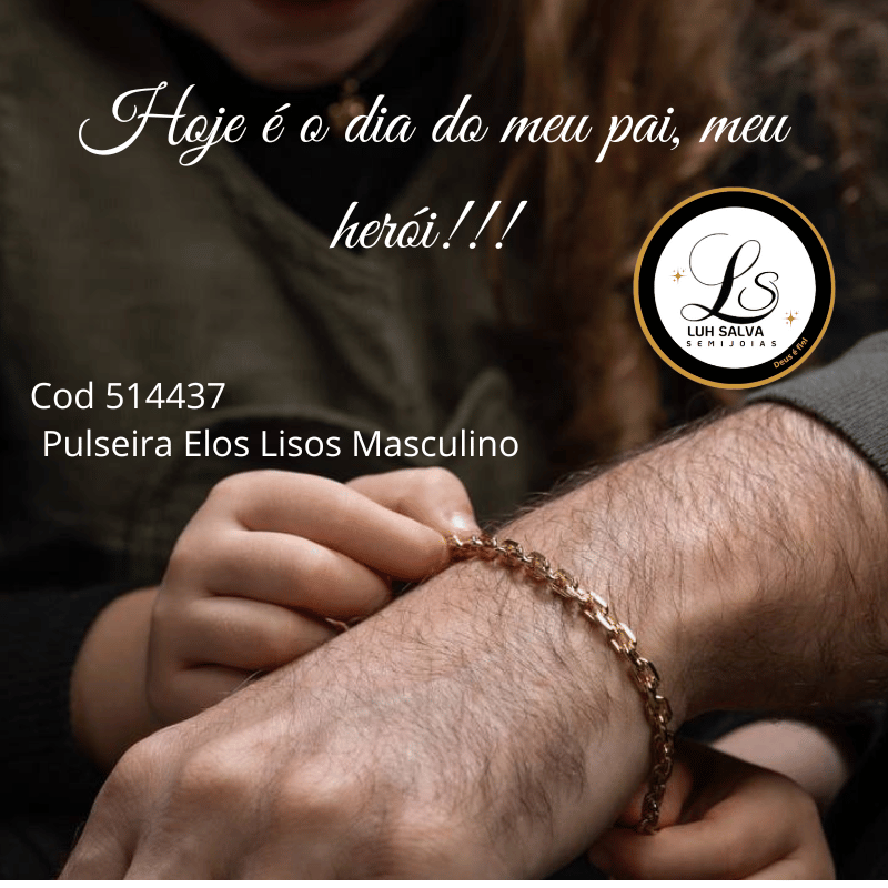 Pulseira Elos Lisos Masculino