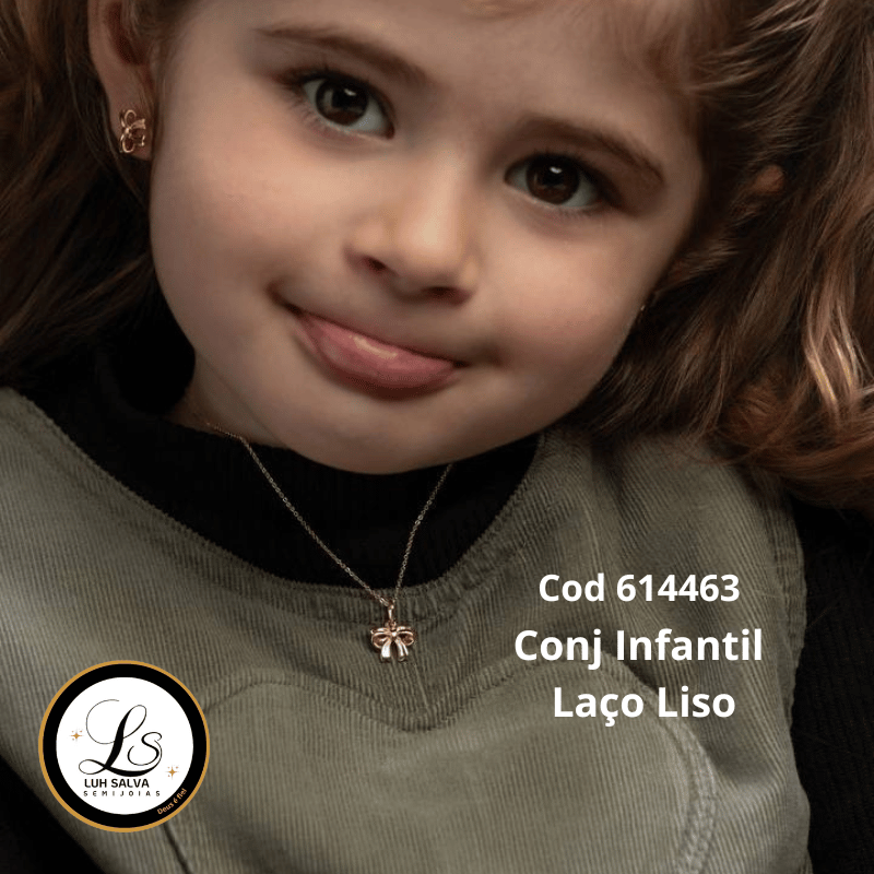 Conjunto Infantil Laço Liso