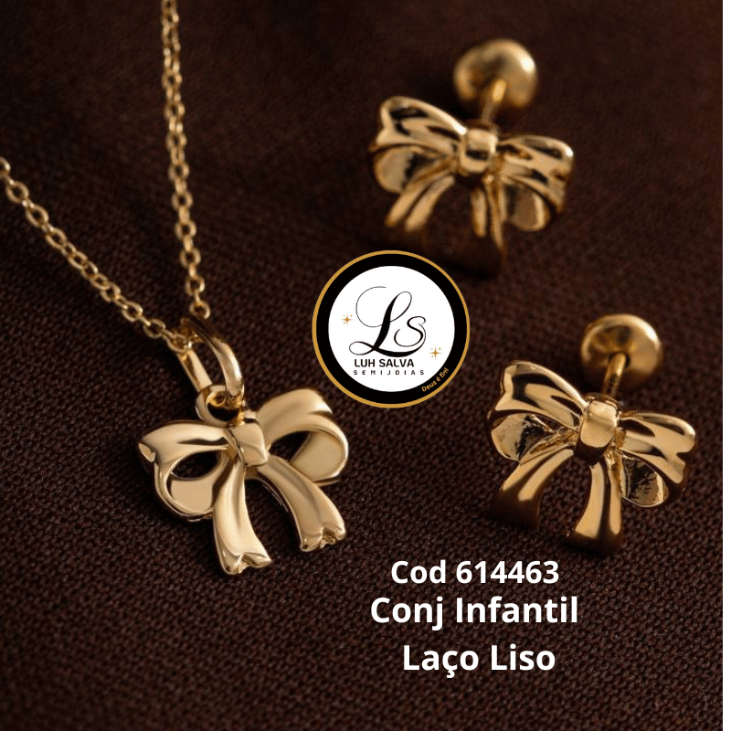 Conjunto Infantil Laço Liso - Imagem 2