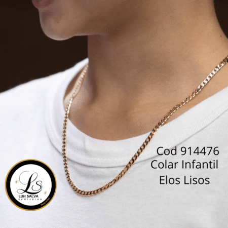 Colar Infantil Elos Lisos