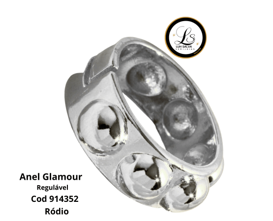 Anel Glamour Regulável - Imagem 2