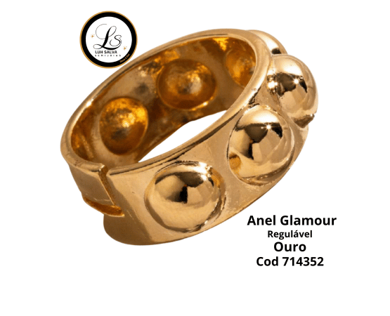 Anel Glamour Regulável - Imagem 3
