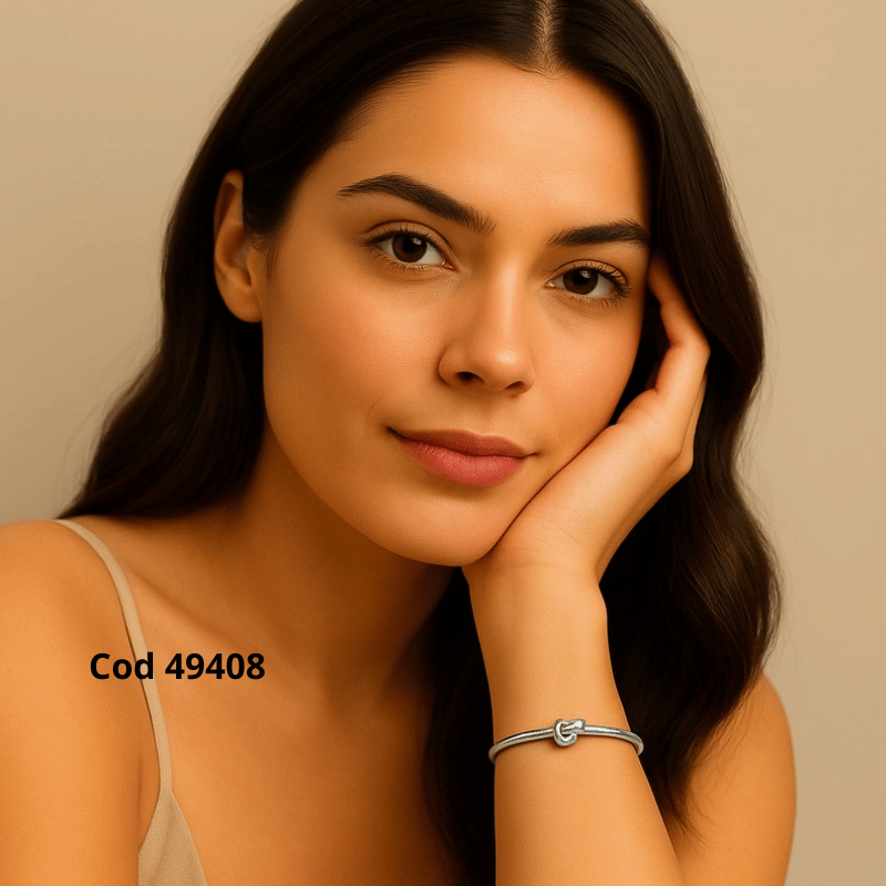 Bracelete Semijoia Nó Liso - Imagem 3